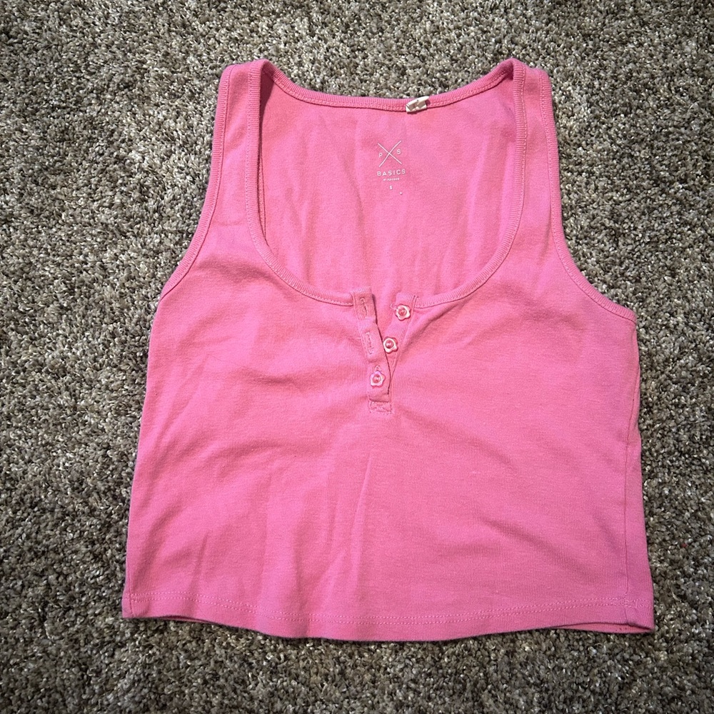 Pacsun button-up cropped top